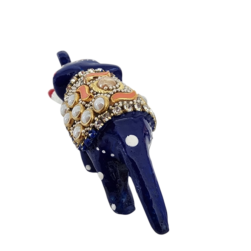 Standing Mini Elephant: strength, stability, grounding - hand painted figure - Picture 13 of 16